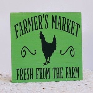 Handmade Tiered Tray Decor/Mini Wood Sign/Farmer's Market Fresh From The Farm